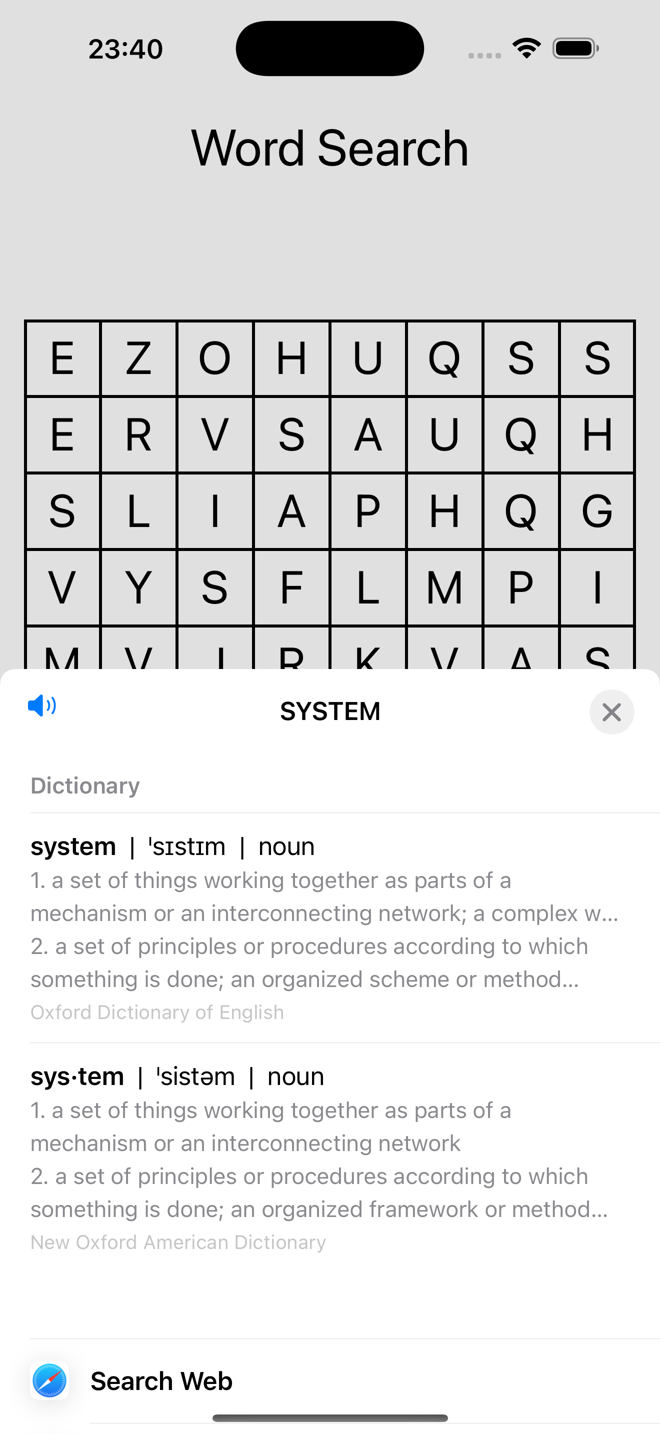 screen shot